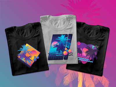 Expanded Synthwave Collection 80s 90s cyberpunk design illustration retro synthwave vector