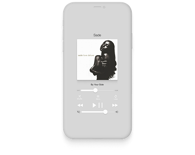 Daily UI (9/100): Music Player android daily ui daily ui challenge interface iphone ipod light phone mobile app mobile app design music music player sade ui ui design user experience ux design