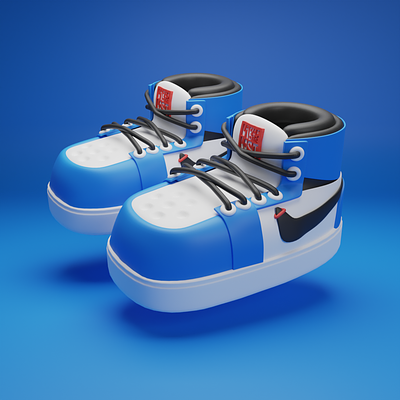 cool shoes in 3d :) 3d 3d character 3d clothing 3d shoes blender blender3d shoes