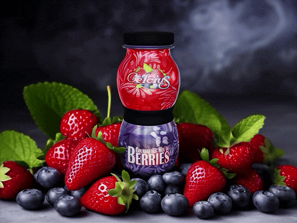 Celcius 🍒 Courageous Mix of Berries 3d berries branding celcius coffee design graphic design illustration
