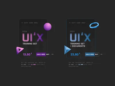 Ui Ux Training - 2024 coming soon and NFT 3d card dark nft ui ux