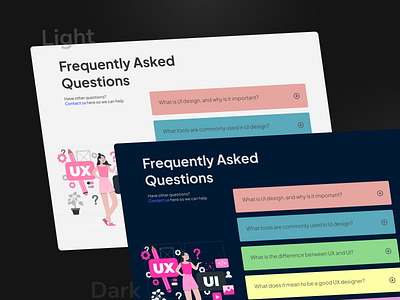 Frequently Asked Questions (FAQs) design faq question ui ux web website