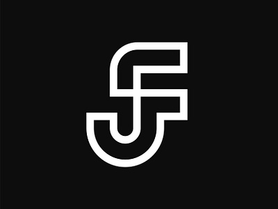 FJ monogram brand branding design fj fj logo fj mark fj monogram icon identity illustration letter lettermark logo mark minimalist monogram symbol