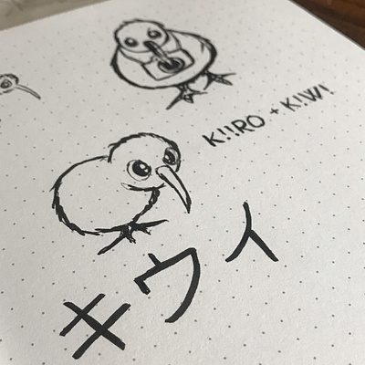 Kiro + Kiwi Character and logo concepts branding design emblem graphic design illustration logo logomark