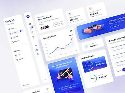 Dashboard UI Kit alvaro app bank blue cards clean components dashboard design system finance interface kit library menu mobile modern product sales ui website