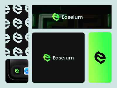Branding Project for Easeium branding e logo gradient graphic design illustration logo saas tech logo ui ux