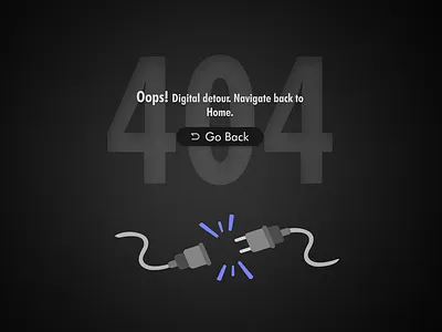 Day 8 of #DailyUI Challenge: Transforming the 404 Error dailyui ui ui challenge uiux user experience user interface ux