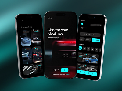 Car Rental App Concept app design automotive car car booking car rent car rent service car rental car rental app interface mobile app mobile ui rent a car rentals renting ui ui design ux