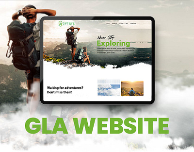 Gift Life Adventures (Website Design) branding design graphic design illustration landing page logo travel ui ux vector web website