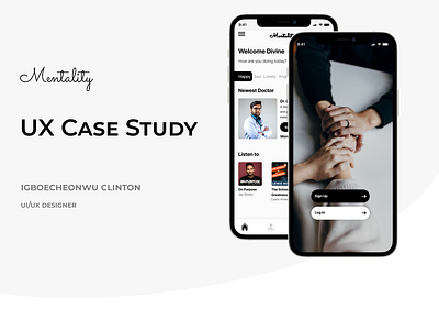 Mentality - App for improving Mental Health design mentality product ui ux