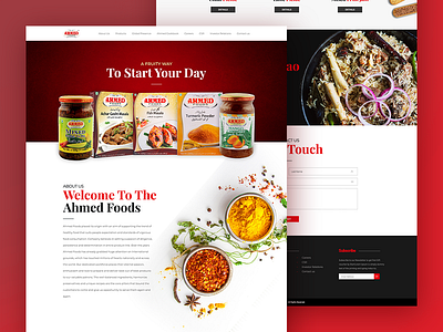 Ahmed Food (Website Design) branding design graphic design ui ux web website website design