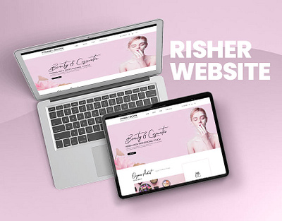 Website Design For Cosmetic branding cosmatic creative design fashion inspiration landing page ui ux web website
