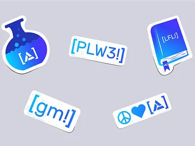 Alchemy Discord Stickers alchemy alchemy university discord stickers graphic design vector web3