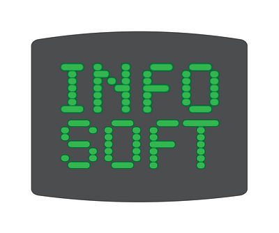 Info Soft Logo graphic design logo