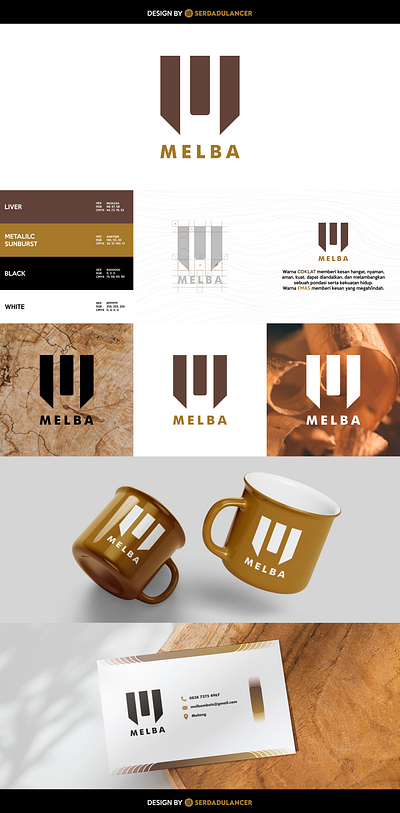 brand guidelines MELBA branding graphic design logo