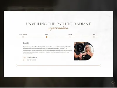 The Heights | Plastic Surgery Medspa – Website Service Section black sand botox design fillers highend illustration injectables logo luxury marble medical medspa palace plastic surgery texas ui website