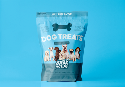 Barkworthy Dog Treats branding design graphic design logo