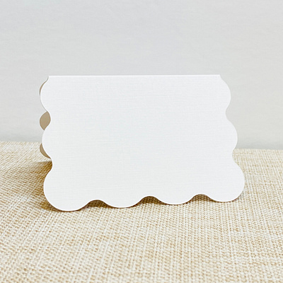 Wavy Edge Place Cards