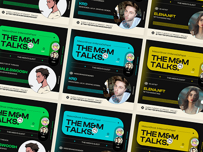 M&M Talks branding design digital art digital design graphicdesgin illustration social media visual ui webdesign