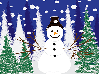 Snowman design illustration snow snowman