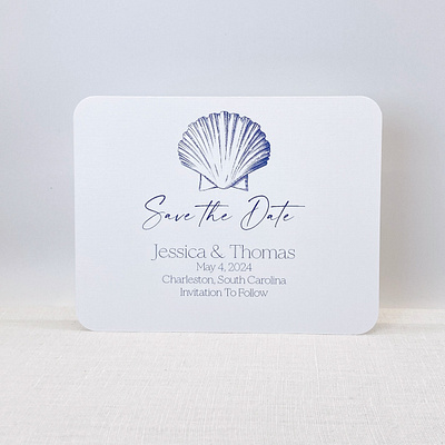 Beach Themed Save The Date Cards design stationery