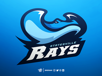 Rays Logo brand branding drcrack logo mascot rays sports