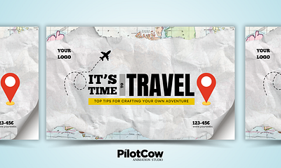 Travel Topic Blog Banner adobe illustrator adobe photoshop blog banner blog post creativeart design dribble feature image graphic design graphics travel