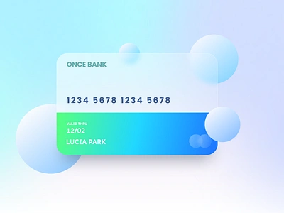 Credit card glassmorphism UI creditcard daily ui daily ui challenge glassmorphism ui uiux