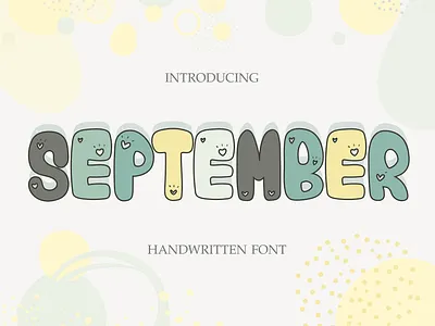 SEPTEMBER FONT - CUTE FONT cute font