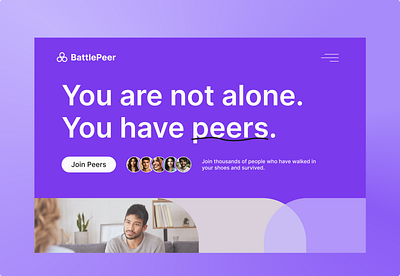 BattlePeer Redesign branding design figma figmadesign landing page ui uiux