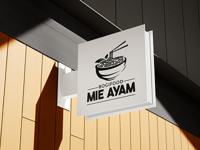 LOGO MIE AYAM BOGIFOOD branding logo logo food logo vintage mieayam noodles