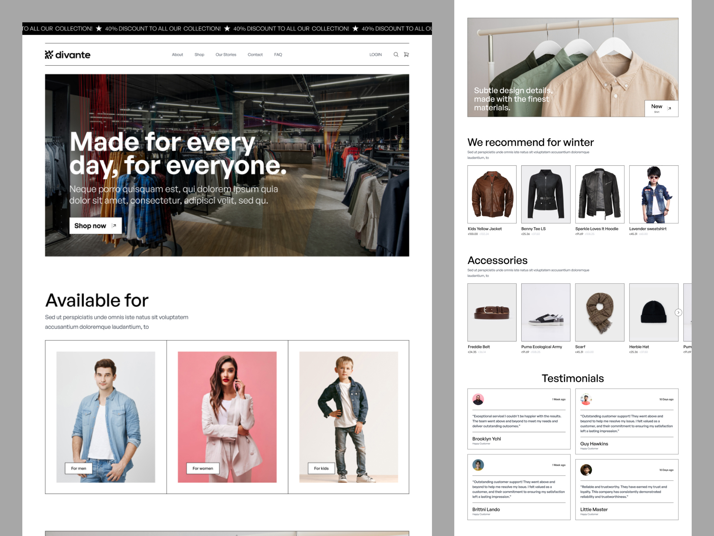 Example of Ecommerce Website UI UX Design In Figma