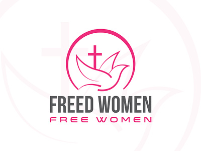 Free Women Logo, Church Logo Design church church logo churchlogodesign faith logo graphic design logo logo design logo designer minimalist logo modern logo religious logo