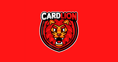 Cardlion Logo Mascot (Client) animal logo animal mascot cartoon emote illlustration illustration illustrator logo logo mascot mascot twitch emote vector