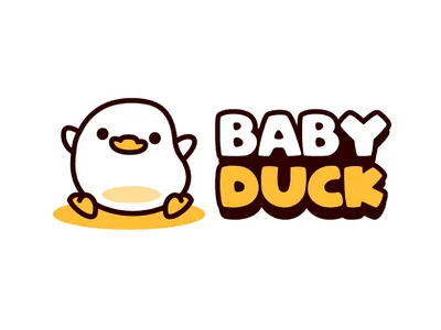 baby duck mascot logo animal mascot cartoon design duck duck logo illlustration illustration illustrator logo mascot vector