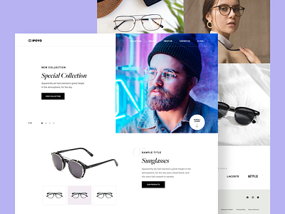 IPOYO® — Glasses Website case study concept daily design ecommerce eddesignme glasses interaction ipoyo store ui userexperience website