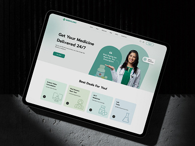 Medicine Delivery Service Website🩺💊 branding deliveryservice doctor figma graphic design health labtests landing page logo medicine medicine service medicine website medicinedelivery pharmacy treatment uxui website website design