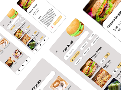 Food App 3d animation app branding graphic design logo motion graphics ui