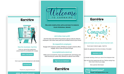 EarnHire Responsive Newsletter Design design email email design email newsletter email template html email html email template html newsletter