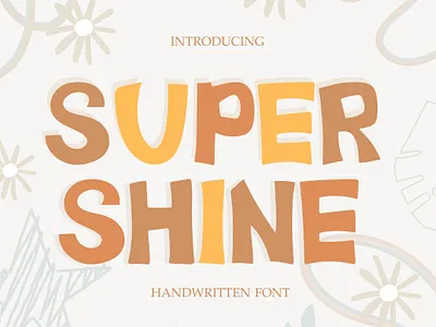 SUPER SHINE FONT - CUTE FONT cute font