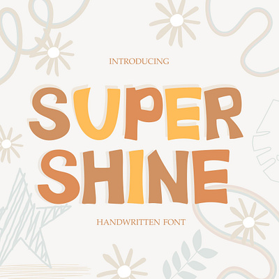 SUPER SHINE FONT - CUTE FONT cute font