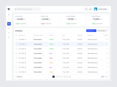 Fintech - Invoice Webapp artiflow banking cards credit card dashboard finance financial plane fintech invoice fitech halal halal design input invoice investment invoice money money management saas savings transaction wallet