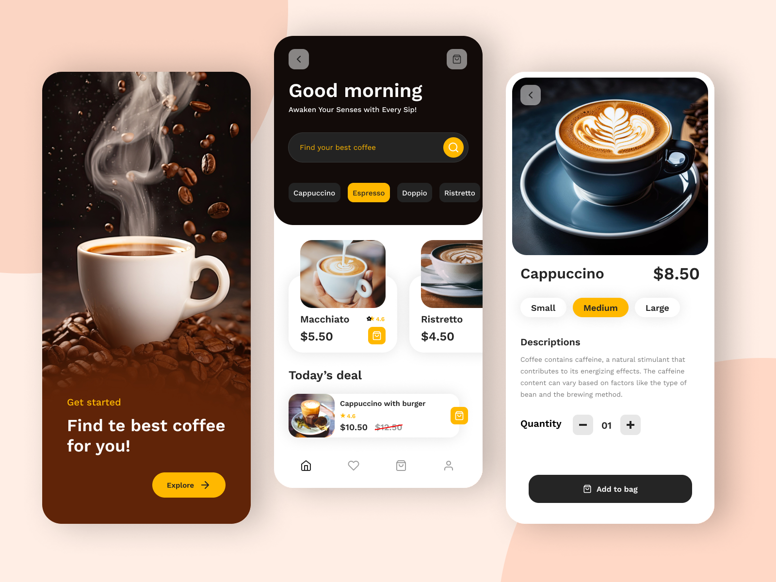 Coffee Finding App Ui Design By Sazidur Rahman On Dribbble