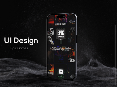 UI Design | Epic Games App app app design epic games figma game games gaming app mobile app mobile app design ui ui design uiux user interface ux