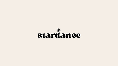 Stardance wordmark black branding creative dance design graphic design illustration light logo logofolio logotype modern portfolio retro shine space star vector vintage wordmark