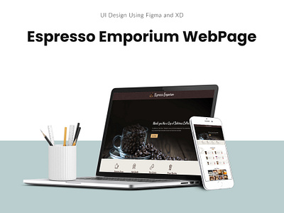 Espresso Emporium Website UI Design figma design graphic design ui ui design