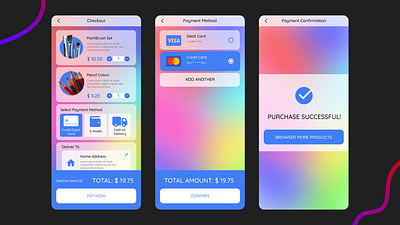 Daily UI Day 2 - Credit Card Checkout art mobile art shop art shop ui checkout ui daily ui dailyui design figma graphic design mobile mobile ui ui