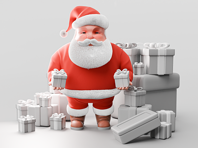 Santa Claus - Christmas🎄 3dart character christmas illustration new year santa stylized
