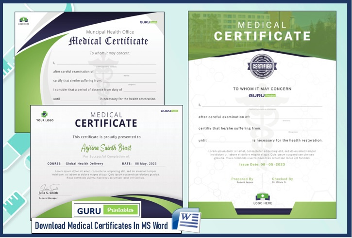 Medical Certificate Templates