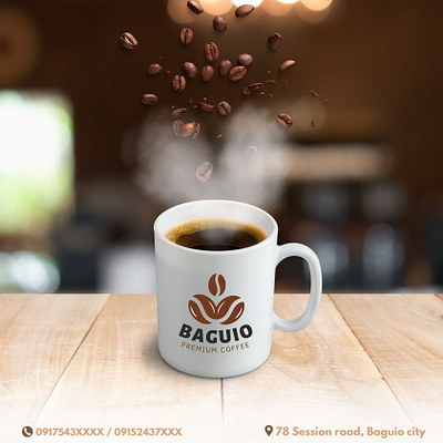 Baguio Premium Coffee design graphic design